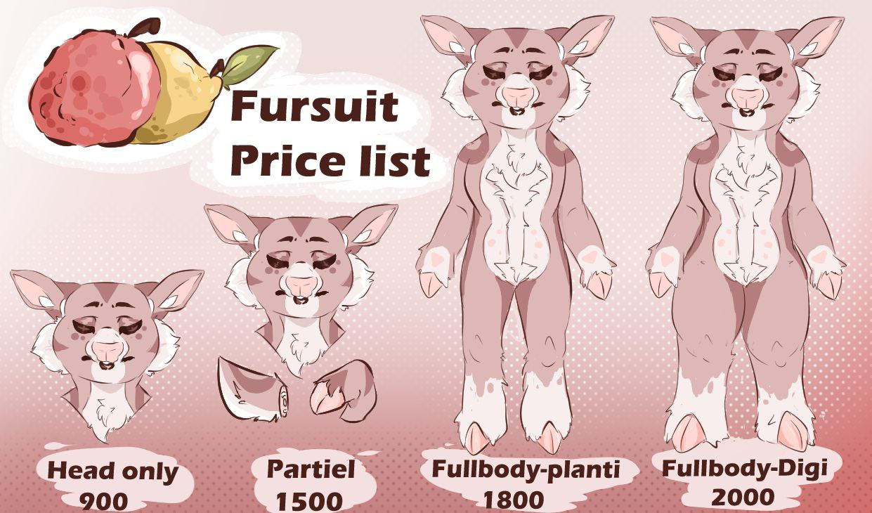 fursuit making examples by type